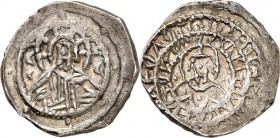 BYZANZ. 
IOHANNES VIII. Palaiologos 1423-1448. Stavraton (1/2&nbsp;Hyperpyron) 6,75g, Konstantinopel. Christusbüste v.v., IC - XC, Bz. C - C / Kaiser...