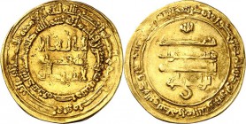 DIE KALIFEN. 
ABBASIDEN. 
al-Radi 934-940. Gold-Dinar 323 H = 934/35 Misr, 3,82g. Album 254, SNAT III,311. . 

ss