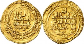SELDSCHUKEN und ATABEGS. 
GROSS-SELDSCHUKEN. 
Ruknedin abu-Talib Muhammad Tughril Bey ibn Mikail 1038-1063 (429-455&nbsp;AH) mit Kalif al-Qa'im. Gol...