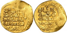 SELDSCHUKEN und ATABEGS. 
GROSS-SELDSCHUKEN. 
Sanjar, Vizekönig unter Barkiyaruq 1097-1098 u. Kalif al-Mustazhir. Gold-Dinar um 490 = 1097 Nishapur,...