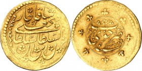 IRAN. 
Fath Ali Shah 1797-1834 (1212-1250AH). Toman 1233 AH Khoy, 4,57g. KM&nbsp; 753.6. . 

GOLD ss-vz