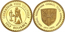 GHANA. 
Medaille 1975 Selbstbewussts1972-75. 28943. 

P.P.
