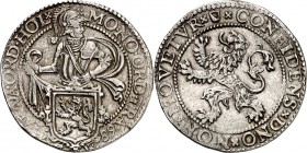 NIEDERLANDE. 
UTRECHT - Provinz. 
1/2 Löwentaler 1589 Ritter über Wappen / Löwe n.l. RR. Delm.&nbsp; &nbsp;-&nbsp;, vgl.877, Verk.&nbsp; &nbsp;-&nbs...