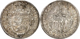 STANDESHERREN-Salzburg, Erzbistum. 
Paris, Graf von Lodron 1619-1653. Taler 1620 Wappen / Sitzender St. Rupertus. Pr.&nbsp; 1189, Dv.&nbsp; 3497, Zöt...