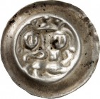Goslar-Reichsmünzstätte. 
Anonym um 1240/1290. Brakteat (1260-1290). W.&nbsp; -, Bonh.&nbsp; -, Berger&nbsp; -, Bogon64. . 

ss