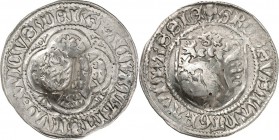 Hessen-Landgrafschaft. 
Ludwig I. 1413-1458. Alter Kronengroschen (1436-1450) 2,53g, Kassel. Stachelrose Us. endet 9&nbsp;LAhT Löwenwappen im Kronenv...