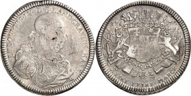 Hessen-Darmstadt. 
Ludwig IX. 1768-1790. Konv.-Taler 1772 Mmz.B (Bosler) Brb. n.r. / Achtfach behelmtes Wappen zwischen 2 gekr. Löwen. Schütz&nbsp; 3...