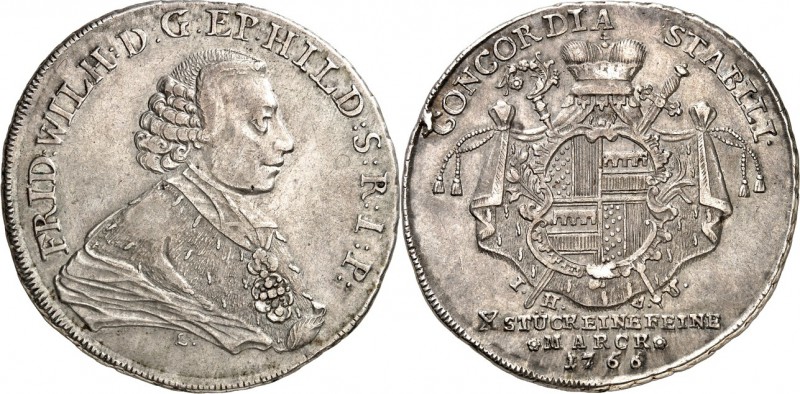 Hildesheim-Bistum. 
Friedrich Wilhelm, Freiherr von Westfalen 1763-1789. Konv.-...