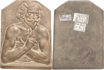 Hohenlohe-Weickersheim. 
Georg Friedrich, Graf. Einseitige Plakette o.J. (1632) (unsign., Lucas Kilian(?), Augsburg) Brustbild eines bärtigen Mannes ...