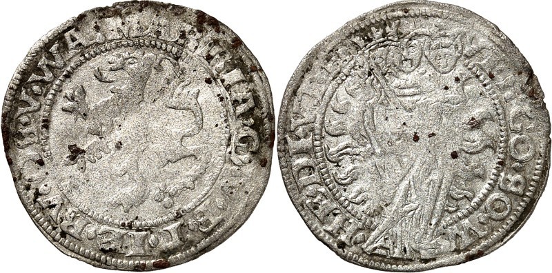 Jever, Herrschaft. 
Maria 1536-1575. Mariengroschen o.J. Steigender Löwe n.l.&n...
