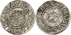 Jülich-Jülich-Cleve-Berg, Hzgt. 1521-1624. 
Wilhelm V. 1539-1592. 6 Heller o.J.(um 1560) 5 feldr. Wappen / Reichsapfel mit 6 mm breit. Noss&nbsp; 321...