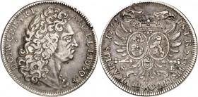 Jülich-Jülich-Berg, Hzgt. unter Pfalz 1624-1806. 
Johann Wilhelm II. ("Jan Wellem") 1679-1716. 2/3 Taler 1711. Noss&nbsp; 865, Dv.&nbsp; 598, Fr.&nbs...