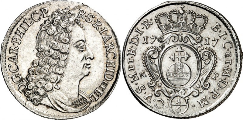 Jülich-Jülich-Berg, Hzgt. unter Pfalz 1624-1806. 
Karl Philipp 1716-1742. 1/6&n...