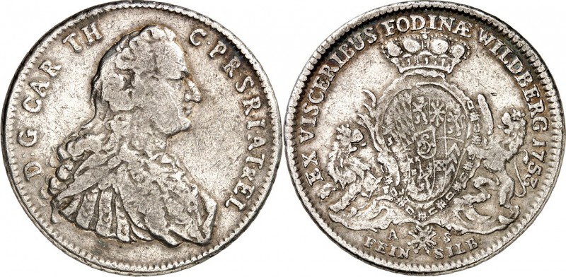 Jülich-Jülich-Berg, Hzgt. unter Pfalz 1624-1806. 
Karl Theodor 1742-1799. Ausbe...