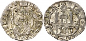 Köln-Erzbistum. 
Philipp von Heinsberg 1167-1191. Denar (4.&nbsp;Typ) (1181/90) 1,40g. Erzbischof mit Krummstab und Kreuzfahne / Gebäude. Häv.&nbsp; ...