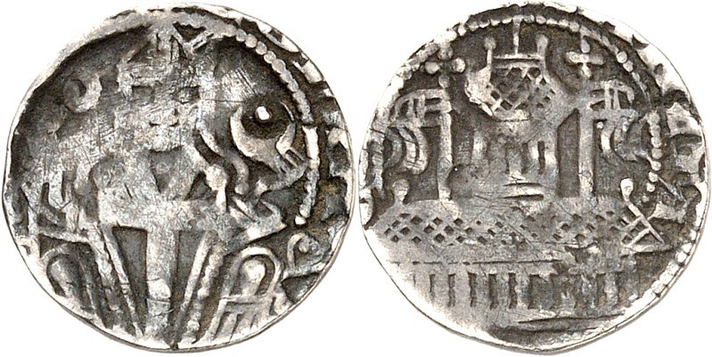 Köln-Erzbistum. 
Konrad von Hochstaden 1238-1261. ATTENDORN. Denar 1,33g. Erzbi...