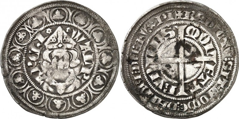 Köln-Erzbistum. 
Walram von Jülich 1332-1349. Turnose o.J. (1344) 3,72g Bonn. B...