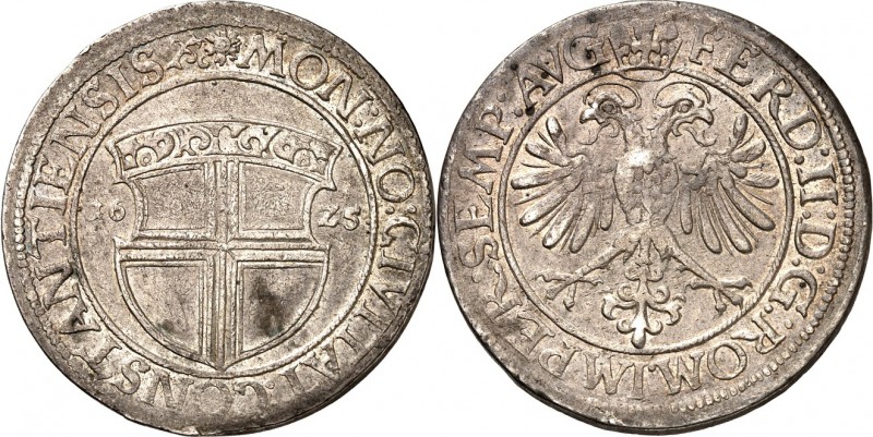 Konstanz-Stadt. 
z.Z. Ferdinand II. 1619-1637. Taler 1625 Stadtschild mit Jahr ...