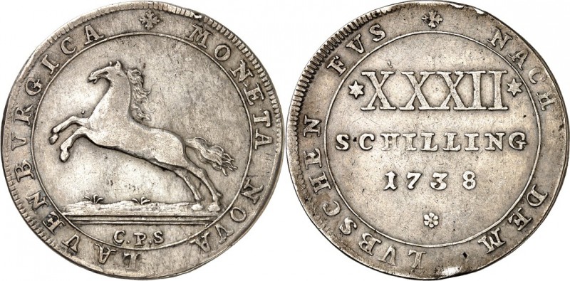 Lauenburg, Herzogtum. 
Georg II. v. Braunschweig-Calenberg-Hannover 1727-1760. ...