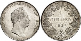 Baden. 
Leopold 1830-1852. Gulden 1837. AKS&nbsp; 92, J.&nbsp; 56. . 

vz
