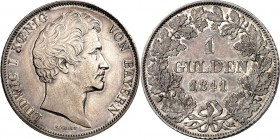 Bayern. 
Ludwig I. 1825-1848. Gulden 1841. AKS&nbsp; 78, J.&nbsp; 62. . 

ss-vz