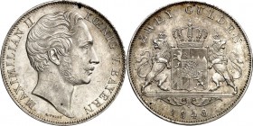 Bayern. 
Maximilian II. 1848-1864. Doppelgulden 1848. AKS&nbsp; 150, J.&nbsp; 83, Th.&nbsp; 90. . 

vz-St