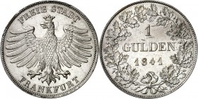 Frankfurt. 
Gulden 1841. AKS&nbsp; 11, J.&nbsp; 22. . 

rauer Rd.,vz
