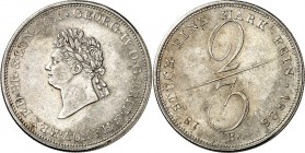 Hannover, Kgr.. 
Georg IV. 1820-1830. 2/3 Taler 1828. AKS&nbsp; 40, J.&nbsp; 25a. . 

ss/vz