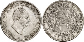 Hannover, Kgr.. 
Wilhelm IV. 1830-1837. Taler 1834. AKS&nbsp; 62, J.&nbsp; 49, Th.&nbsp; 152. . 

ss/ss-vz