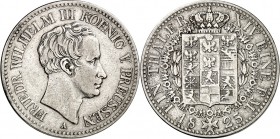 Preussen. 
Friedrich Wilhelm III. (1797-)1806-1840. Taler 1823&nbsp;A, Berlin. AKS&nbsp; 14, J.&nbsp; 59, Th.&nbsp; 247, Neum.&nbsp; 66. . 

ss