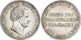 Preussen. 
Friedrich Wilhelm III. (1797-)1806-1840. Taler 1835 Ausbeute Mansfeld. AKS&nbsp; 18, J.&nbsp; 63, Th.&nbsp; 251. . 

ss