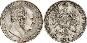 Preussen. 
Friedrich Wilhelm IV. 1840-1861. Vereinstaler 1859&nbsp;A. AKS&nbsp; 78, J.&nbsp; 84, Th.&nbsp; 262, Neum.&nbsp; 42. . 

vz1843789