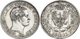 Preussen. 
Friedrich Wilhelm IV. 1840-1861. 1/6 Taler 1842&nbsp;D. AKS&nbsp; 80, J.&nbsp; 72. . 

vz