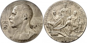 ALTDEUTSCHE LÄNDER und ADEL, 1806-1918. 
MECKLENBURG-SCHWERIN. 
Johann Albrecht, Regent 1897-1901. Medaille 1907 (v.A.M.Wolff) a.d.Protektorat über ...