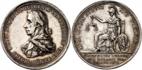 ALTDEUTSCHE LÄNDER und ADEL, 1806-1918. 
PREUSSEN Kgr.. 
Friedrich Wilhelm III. (1797-)1806-1840. Medaille 1803 (v. Abramson) a.d. Vereinigung von E...
