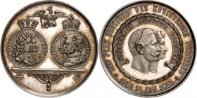ALTDEUTSCHE LÄNDER und ADEL, 1806-1918. 
PREUSSEN Kgr.. 
Wilhelm II. 1888-1918. Medaille 1901 (o. Sign.) 200 Jahre Königreich, am 18. Januar. Köpfe ...