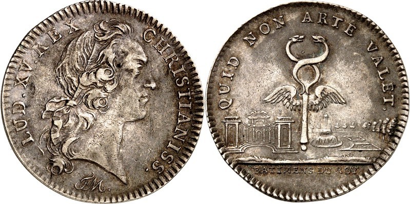 EUROPA. 
FRANKREICH. 
Louis XV. 1715-1774. Jeton um 1720 (v. F. Marteau) d. Kg...