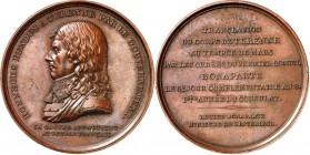 EUROPA. 
FRANKREICH. 
Napoleon Bonaparte 1799-1804. Medaille 1800 (v. H. Auguste) a.d. Überführung d. Gebeine General Turennes in d. Invalidendom zu...