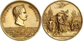EUROPA. 
FRANKREICH. 
Louis Philippe I. 1830-1848. Medaille 1840 (v. Montagny) a. d. Ankunft d. Gebeine Napoleons in Paris und ihrer Überführung in ...