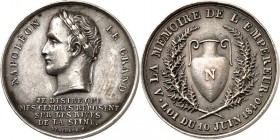 EUROPA. 
FRANKREICH. 
Louis Philippe I. 1830-1848. Medaille 1840 (v. Blach\'e8re) a. d. Gesetz vom 10. Juni zur Überführung d. Gebeine Napoleons in ...