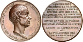 EUROPA. 
FRANKREICH. 
Louis Philippe I. 1830-1848. Medaille 1833 (v. F. Borrel) a.d. Tod d. Gelehrten u. Dichters F. G. J. Stanislas Andrieux (1759-...