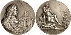 EUROPA. 
FRANKREICH - STÄDTE. 
REIMS (Dep. Marne). Medaille o.J. (nach 1880) (v. Coudray) d. Chambre de Commerce (Handelskammer). Brb. Colberts mit ...