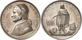 EUROPA. 
ITALIEN-Kirchenstaat. 
Pius IX. 1846-1878. Medaille An.V (1850/51) (v. G.Girometti) auf den Zusammenbruch der Römischen Republik von 1848-4...