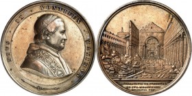 EUROPA. 
ITALIEN-Kirchenstaat. 
Pius IX. 1846-1878. ROM. Medaille o.J. (1871) (v. G. Cerbara & G. Girometti) SAN PAOLO FUORI LE MURA. auf den Wieder...