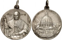 EUROPA. 
ITALIEN-Kirchenstaat. 
Pius XI. 1922-1939. ROM. Medaille 1925 (An.IV/V) (o. Sign.) PETERSDOM. auf das Heilige Jahr. Kuppel des Petersdomes ...