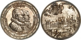 DEUTSCHE STÄDTE. 
Alphabetisch. 
HAMBURG. Medaille 1888 (v. Emil Weigand, b. Loos) a. d. Zollanschluß, am 15. Oktober 1888. Brb. der Bürgermeister D...