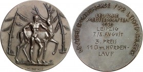 DEUTSCHE STÄDTE. 
Alphabetisch. 
LEIPZIG. Medaille 1926 (v. Hoene) d. Deutschen Sportbehörde f. Leichtathletik, Dt. Meisterschaften 1926 Leipzig am ...