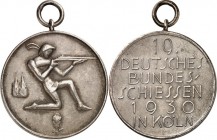 DEUTSCHE STÄDTE. 
SCHÜTZEN - DEUTSCHLAND. 
KÖLN. Medaille 1930 (v. C. Poellath, Schrobenhausen) a.d. 19. Deutsche Bundesschießen, am 21. Juli - 3. A...