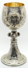 DEUTSCHE STÄDTE. 
SCHÜTZEN - DEUTSCHLAND. 
STUTTGART. Schützenpokal 1875 (v. E. Foehr) in Römerform a.d. V. Deutsche Bundesschießen, auf d. Kuppa d....