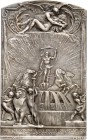 ARCHITEKTUR. 
BAUTEN. 
BRUNNEN. LYON. Plakette 1930 (v. Stern) a. d. 50-jähr. Jubiläum der Soci\'e9t\'e9 Lyonnaise des eaux et de l'eclairage ("städ...